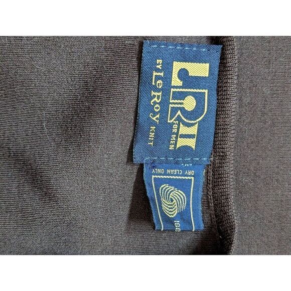 LeRoy Vintage Men's Brown V-Neck Vest Tank-Top Size M - Picture 5 of 5